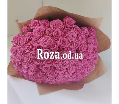 101 розовая роза 70 см 1