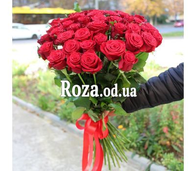 Букет із 45 червоних троянд 5