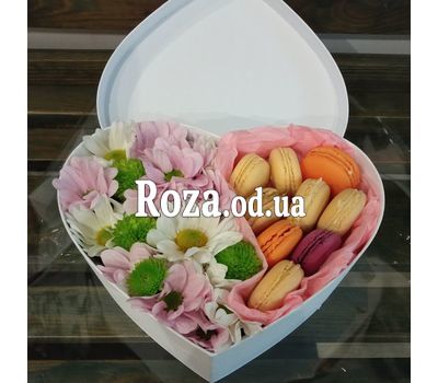 Цветы с макарунами 1