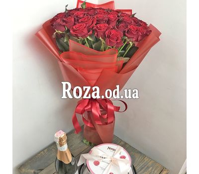 51 червона троянда 60 см 6