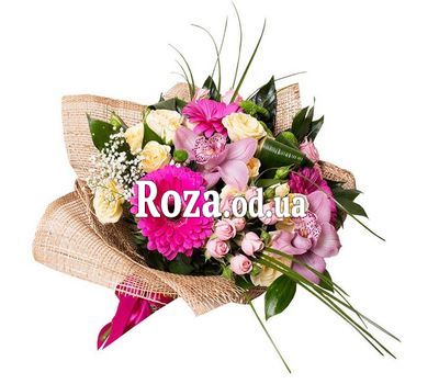 Букет из роз и орхидей