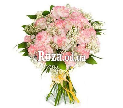 Букет из розовых гвоздик