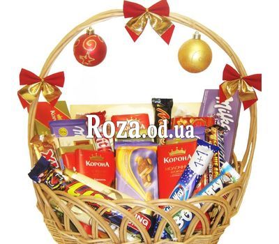 Корзина с шоколадом