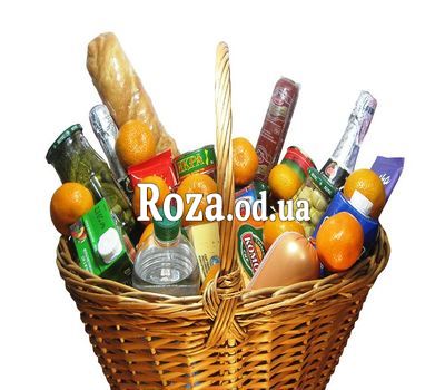 Новогодняя корзина с мандаринами