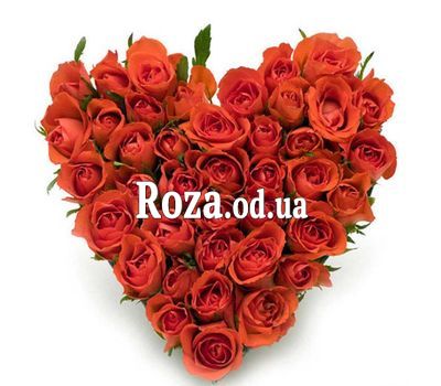 Сердце из роз