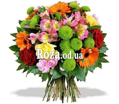 Веселый букет цветов