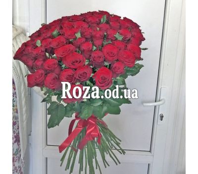 51 червона троянда 80 см 3