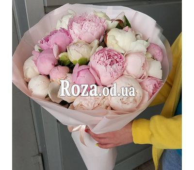 25 белых и розовых пионов 2