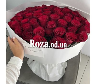 51 червона троянда 60 см 10