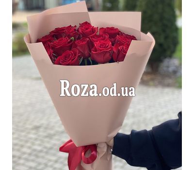 Букет из 17 красных роз 12