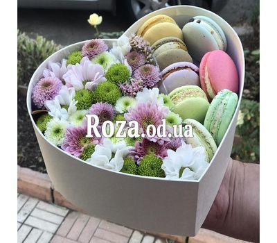 Цветы с макарунами 5