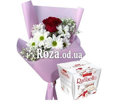 Корпоративный букет с Raffaello