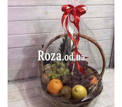 Корзина с фруктами и вином 3