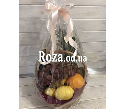 Корзина с фруктами и вином 4