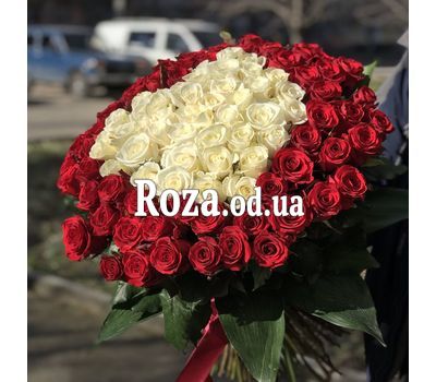 101 роза СЕРДЦЕ 4