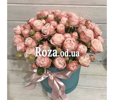 Розы в круглой коробке 1